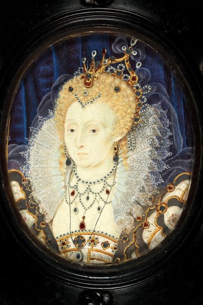 Koningin Elizabeth I, c.1590 door Nicholas Hilliard